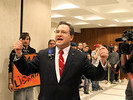 Rep. Mark Pafford, speaking at a protest in the Capitol in 2012, expressed concern Tuesday about the lack of budget information from Gov. Rick Scott's staff. File photo.