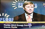 Agriculture Commissioner Adam Putnam outlines his 2014 legislative proposals during opening remarks at the Florida Energy Summit in Orlando. Photo by Bruce Ritchie, via The Florida Channel.