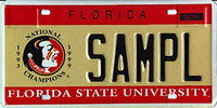 Florida State University will conduct a Facebook poll as part of the effort to redesign its specialty license plate. The new design is expected to make note of the school's 2014 football championship season.
