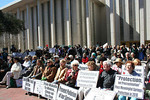 Springs supporters rally at the Capitol Feb. 16, 2010 to let lawmakers know they want legislation to improve water quality. A springs expert said Wednesday it will take that kind of passion to move legislators to help springs. Photo by Bruce Ritchie.