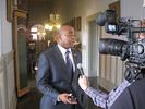 Rep. Alan Williams said Thursday that he thinks the Legislature needs to revisit zero-tolerance policies in public schools as the Dream Defenders discussed political goals in the Old Capitol. Photo by James Call.