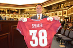 Speaker Will Weatherford displays his Seminole team jersey, autographed by Coach Fisher. Photo by Bill Cotterell.
