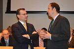 The House and Senate appropriations chairmen, Rep. Seth McKeel (L) and Sen. Joe are their chambers chief negotiators in budget talks. File photo by Bill Cotterell.