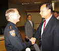 Senate Judiciary Chairman Tom Lee, R-Brandon, thanks Duval County Sheriff John Rutherford for his testimony Tuesday about Florida's sexual predator laws. Photo by Bill Cotterell.