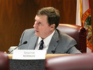 Sen. Jim Norman, R-Tampa, speaks during a committee meeting at the Capitol. Photo Credit: Ana Goni-Lessan 5-12-11